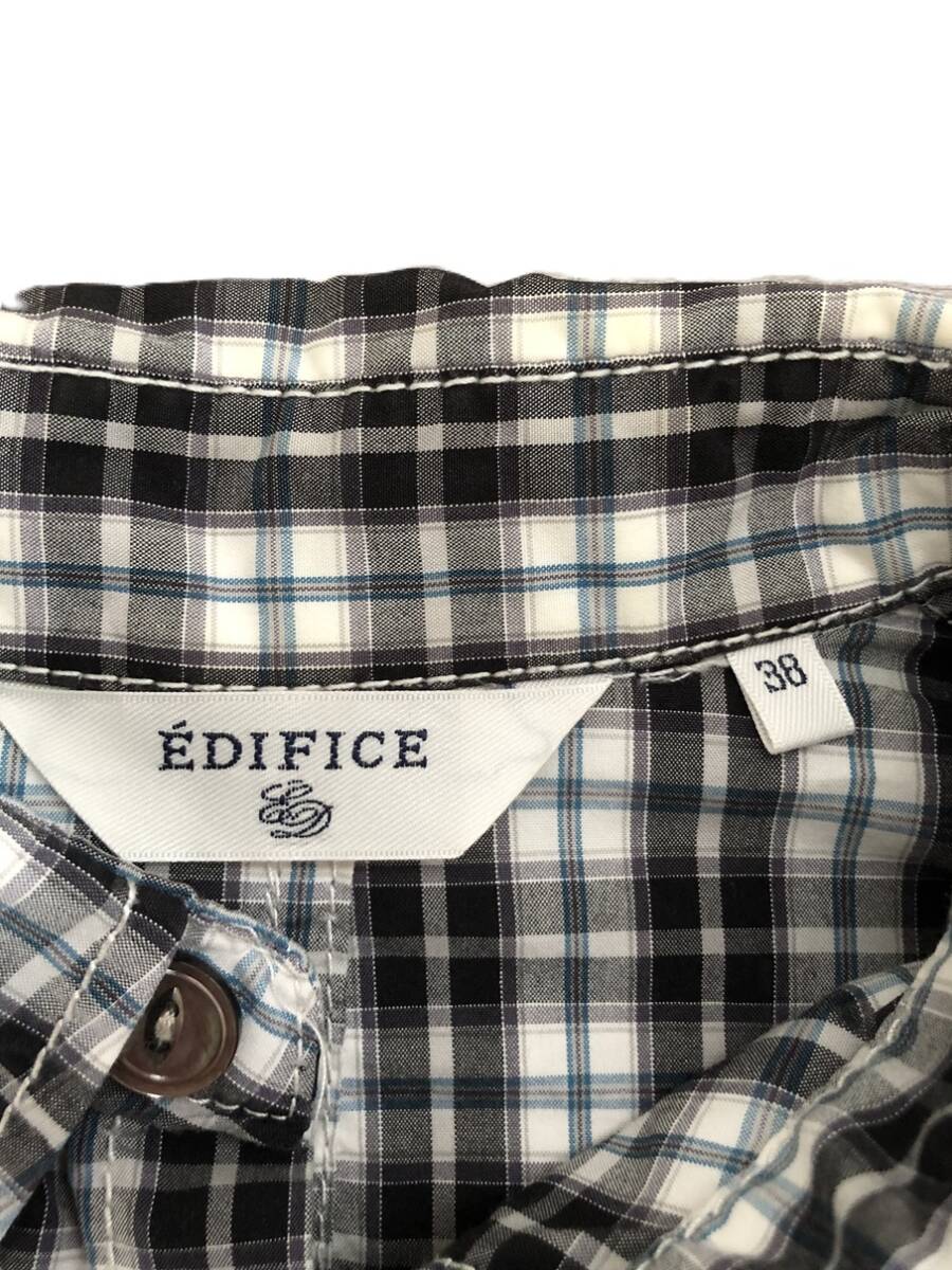 EDIFICE エディフェス　チェックシャツ　38_画像2
