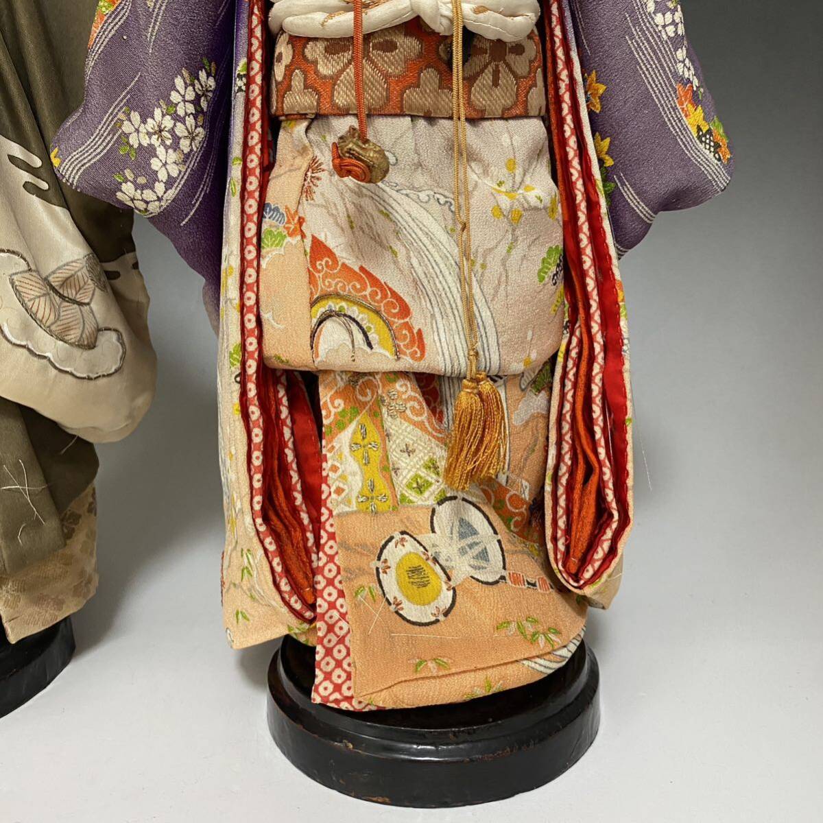 ◆時代 市松人形 男女 ペア 41cm 美品 日本人形 節句人形_画像4