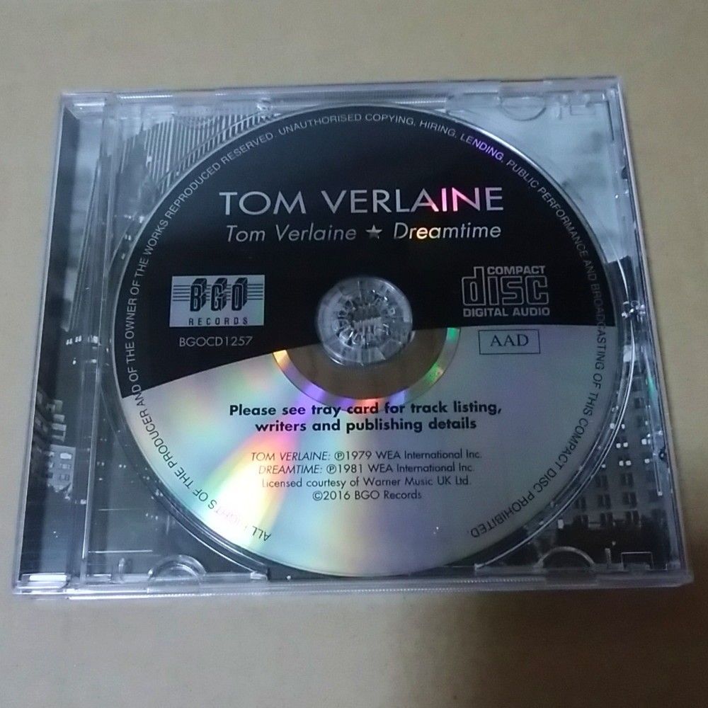 Tom Verlaine / Dreamtime 輸入盤CD