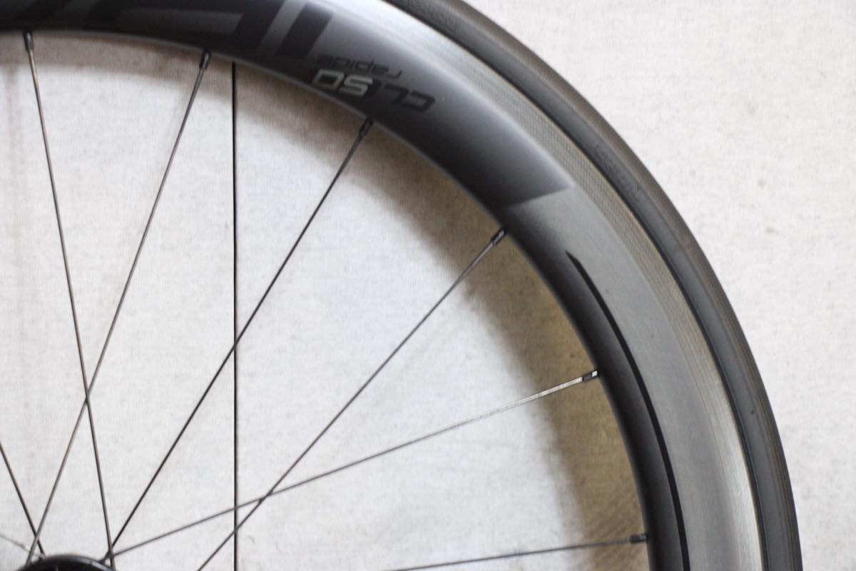 ○ROVAL ロヴァール RAPIDE CL50 RIM シマノフリー 11s対応 クリンチャー チューブレス カーボンホイールセット 美品の画像9