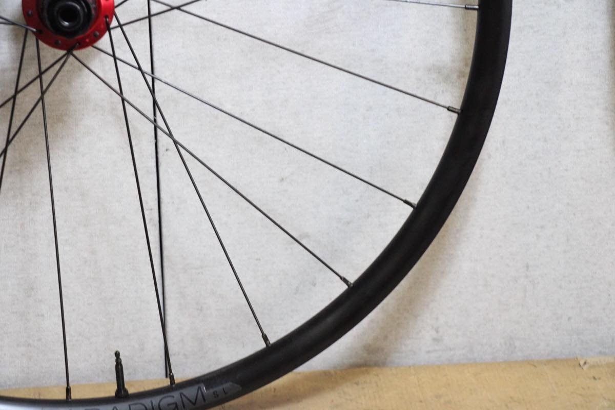 ○BONTRAGER ボントレガー paradigm SL TLR DISC シマノフリー 11s対応 クリンチャー チューブレス ホイールセット レッドハブ_画像7