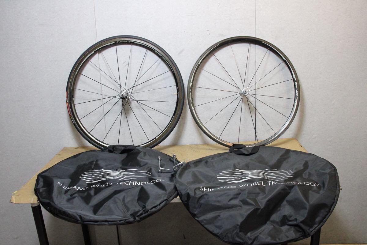 値下げ! ○SHIMANO シマノ WH-7801 CARBON シマノフリー 10s専用 チューブラー カーボンホイールセット