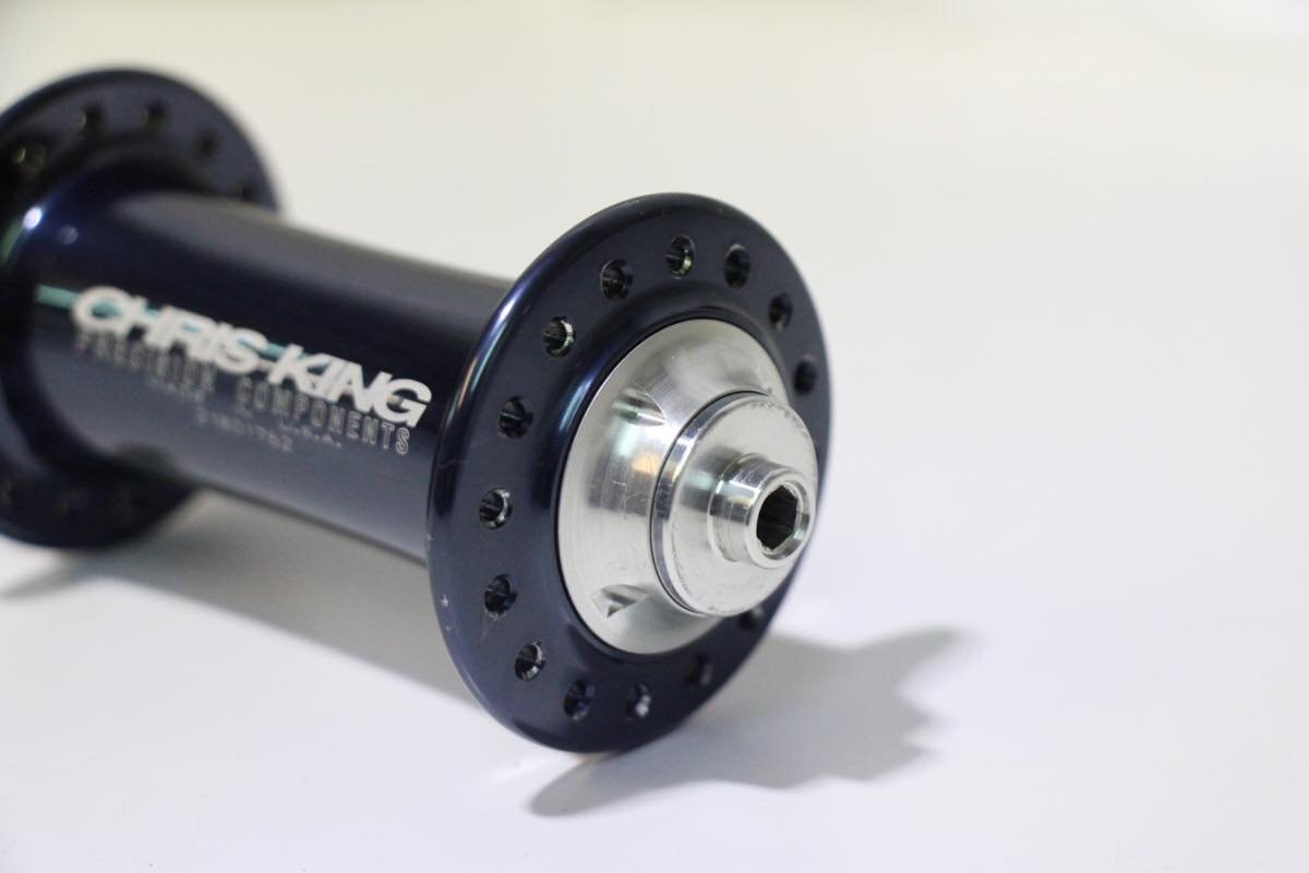 ★CHRISKING クリスキング classic 前後ハブセット 100/130mm QR shimano 10speeds PEWTER ピューター 超美品の画像3