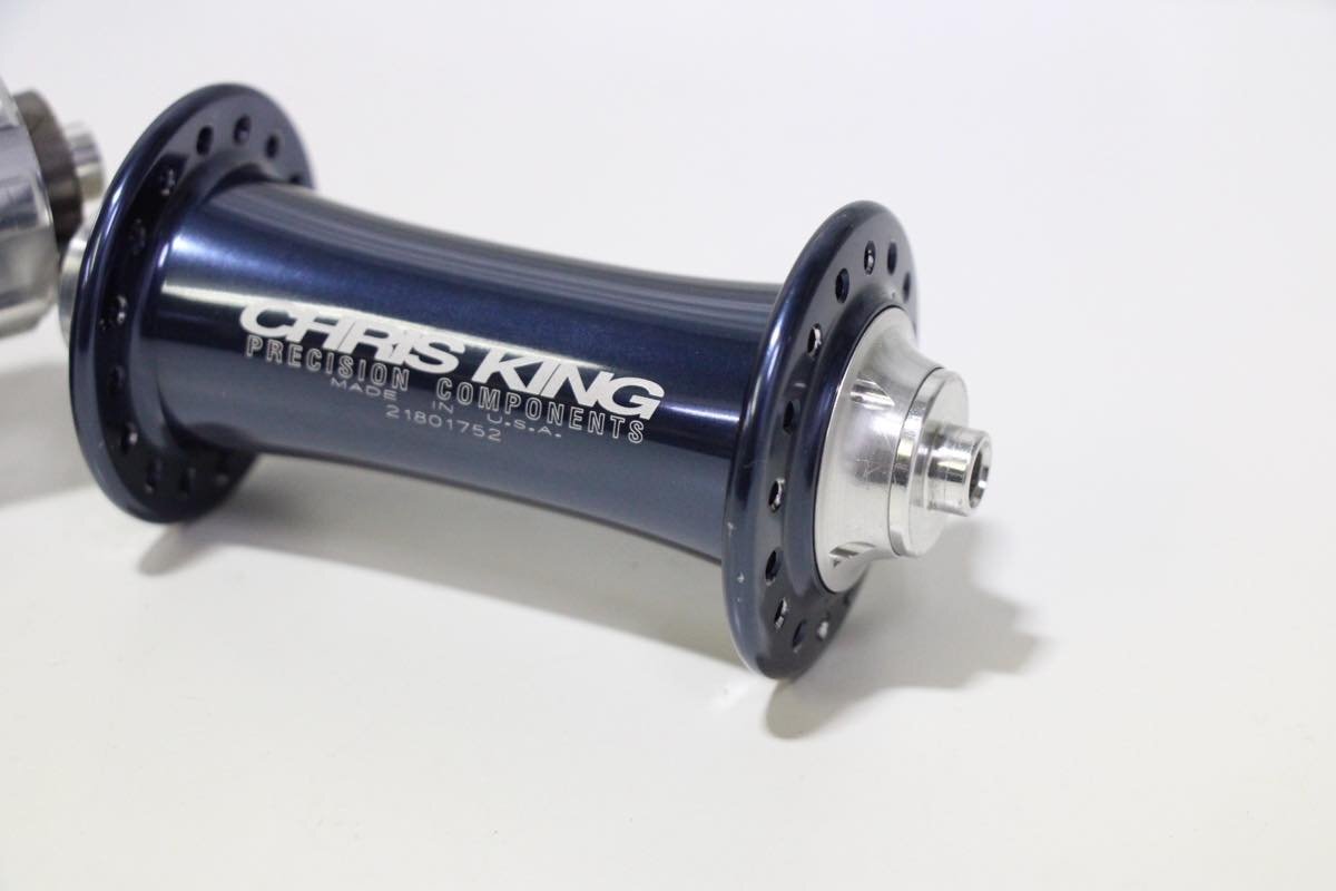 ★CHRISKING クリスキング classic 前後ハブセット 100/130mm QR shimano 10speeds PEWTER ピューター 超美品の画像2