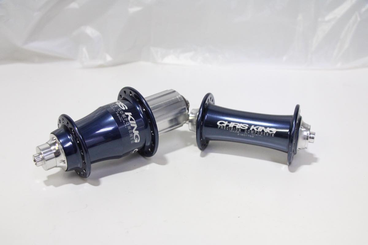 ★CHRISKING クリスキング classic 前後ハブセット 100/130mm QR shimano 10speeds PEWTER ピューター 超美品の画像1