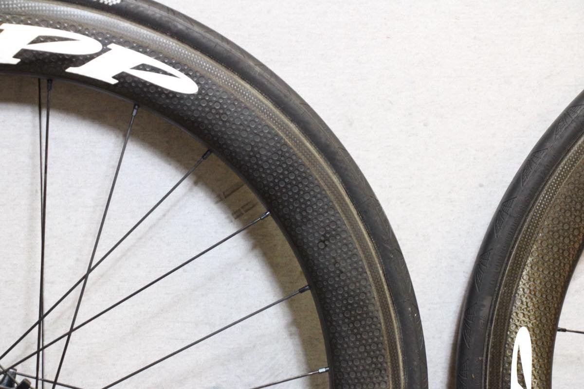 ○ZIPP ジップ 404 Firecrest RIM シマノフリー 11s対応 クリンチャー カーボンホイールセットの画像9