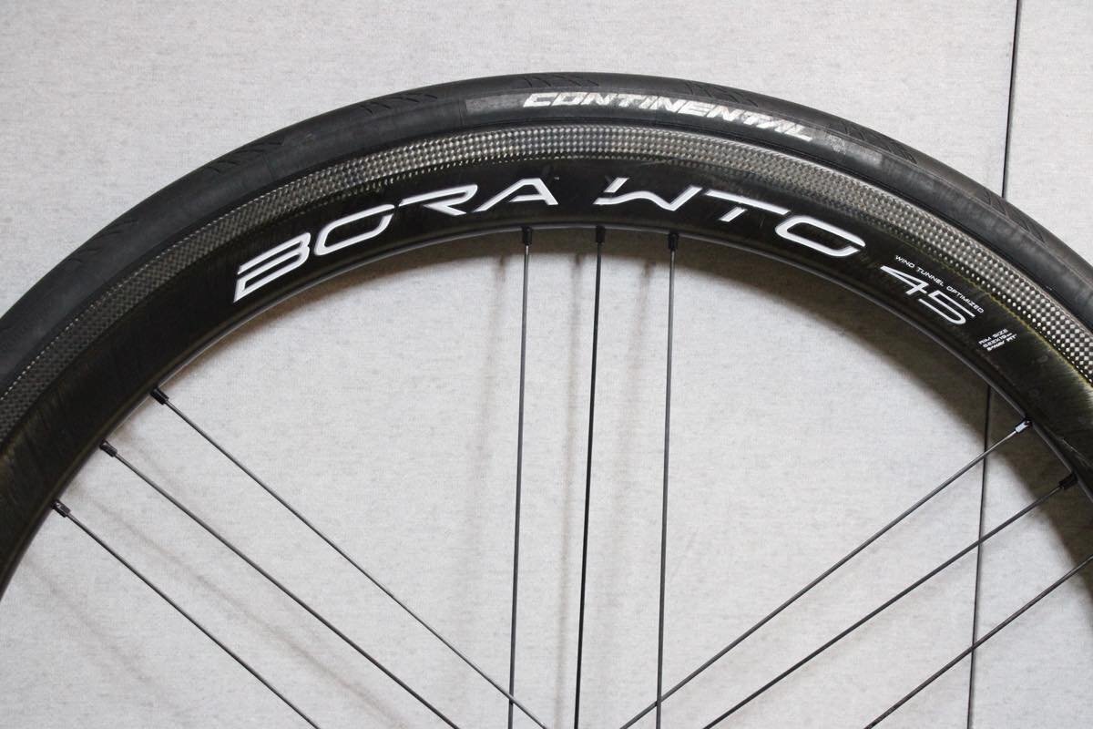 値下げ!○Campagnolo カンパニョーロ BORA WTO 45 AC3 シマノフリー 11s対応 クリンチャー チューブレス 2WAYFIT カーボンホイールセットの画像5