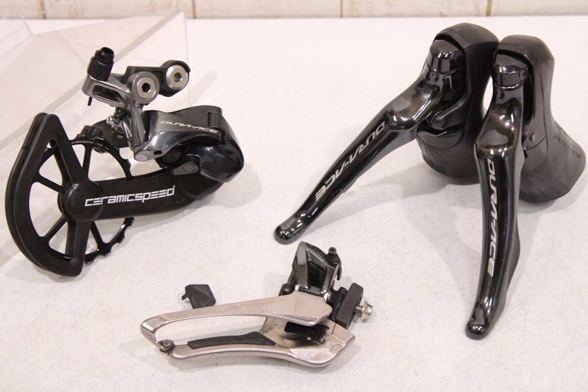 ★SHIMANO シマノ R9100シリーズ 2x11s リムブレーキ 3点グループセット ceramicspeedビッグプーリー換装