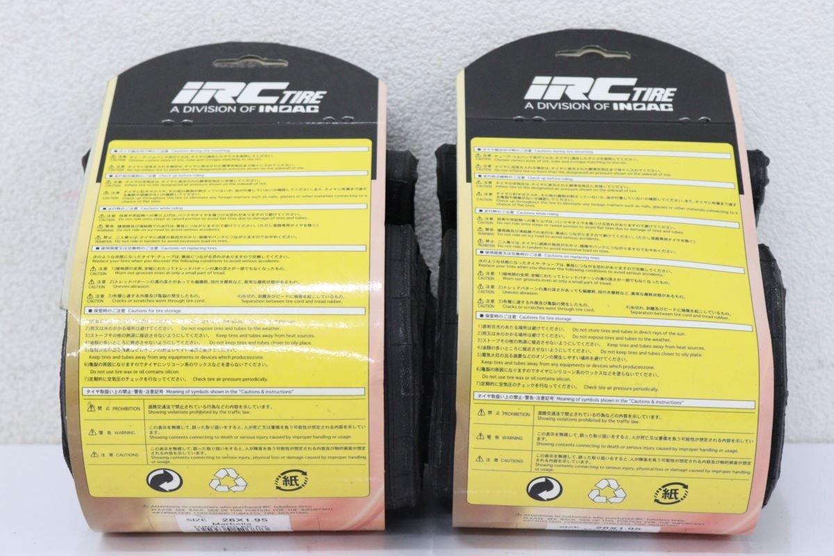 ★IRC TIRE marbella TUBELESS 26x1.95 チューブレスタイヤ 2本 未使用品_画像2