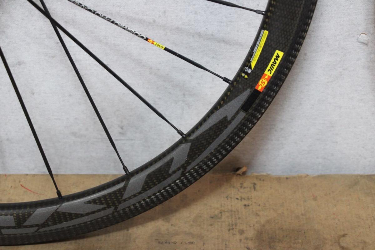 リムブレーキモデル! ○MAVIC マビック COSMIC CARBON SL RIM シマノフリー 11s対応 クリンチャー チューブレス カーボンホイールセットの画像9