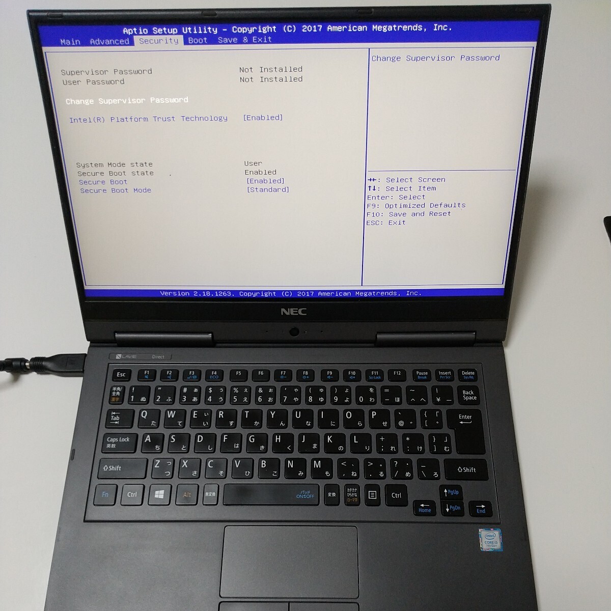 NEC LaVie・① PC-GN242U3GA・I3 4GB ノートPC 通電のみ 難アリ ジャンク品