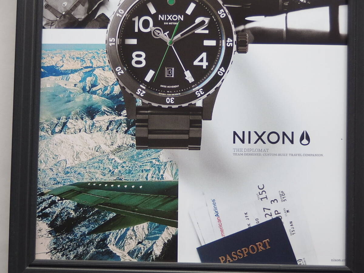 2 NIXON Nixon ** frame goods ** clock advertisement surfing snowboard interior! present! present! free shipping!