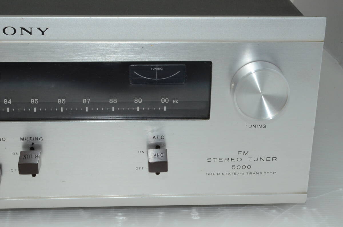 SONY ソニー ST-5000 FM ステレオチューナー 受信、音出し確認の画像3