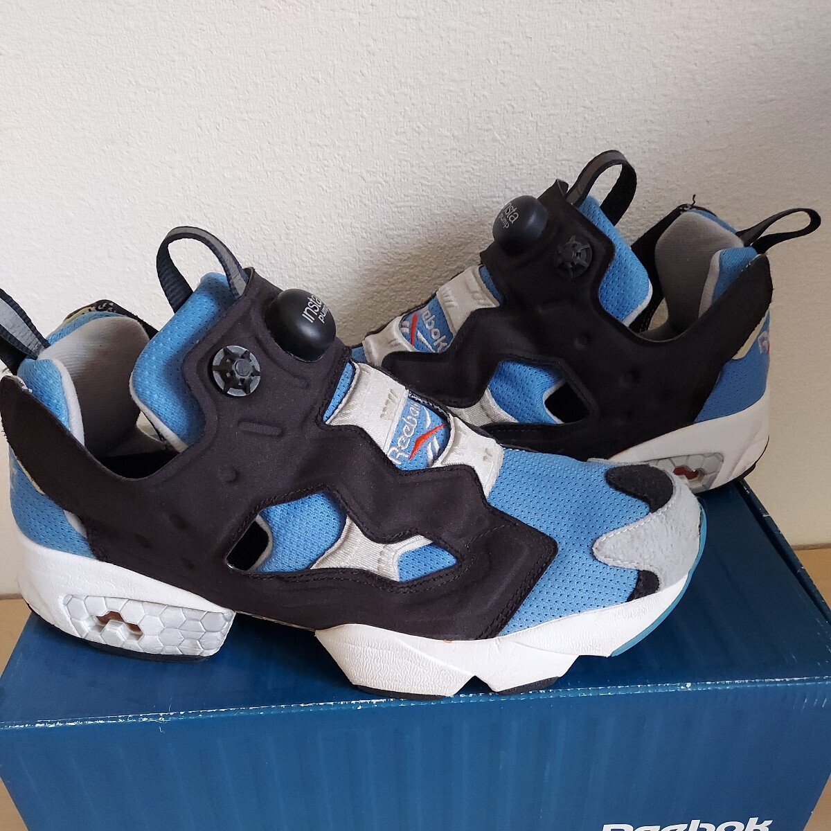 Reebok ポンプフューリー 27.5cm サックス ブルー クラシック OG 中古品 状態よし US9.5 リーボック インスタ_画像1