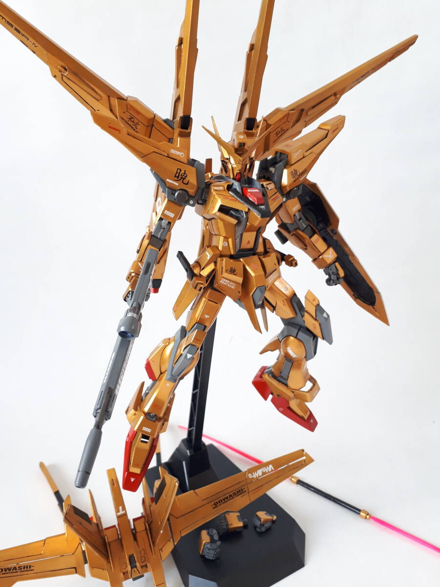 MG1/100アカツキガンダム シラヌイ オオワシ装備、改修塗装済、完成品の画像3