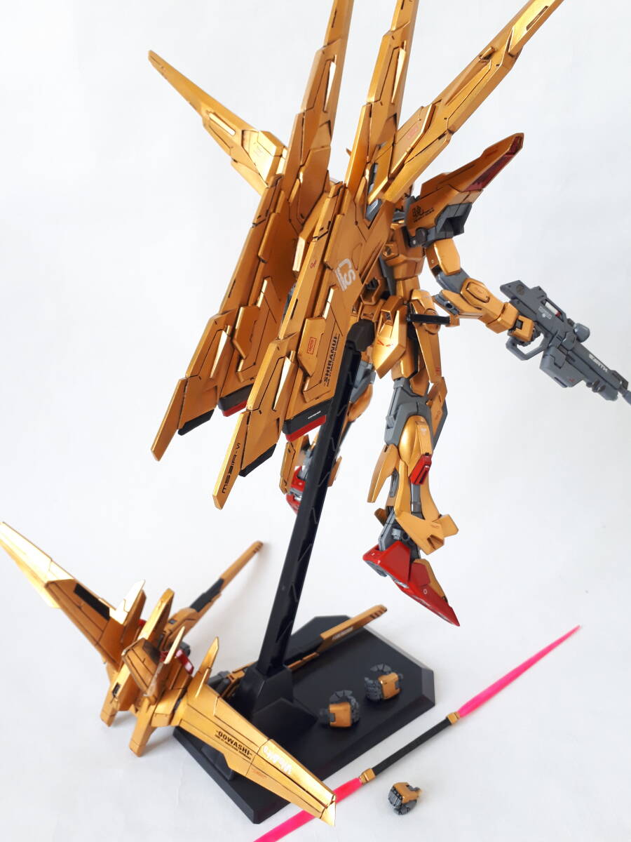 MG1/100アカツキガンダム シラヌイ オオワシ装備、改修塗装済、完成品の画像9