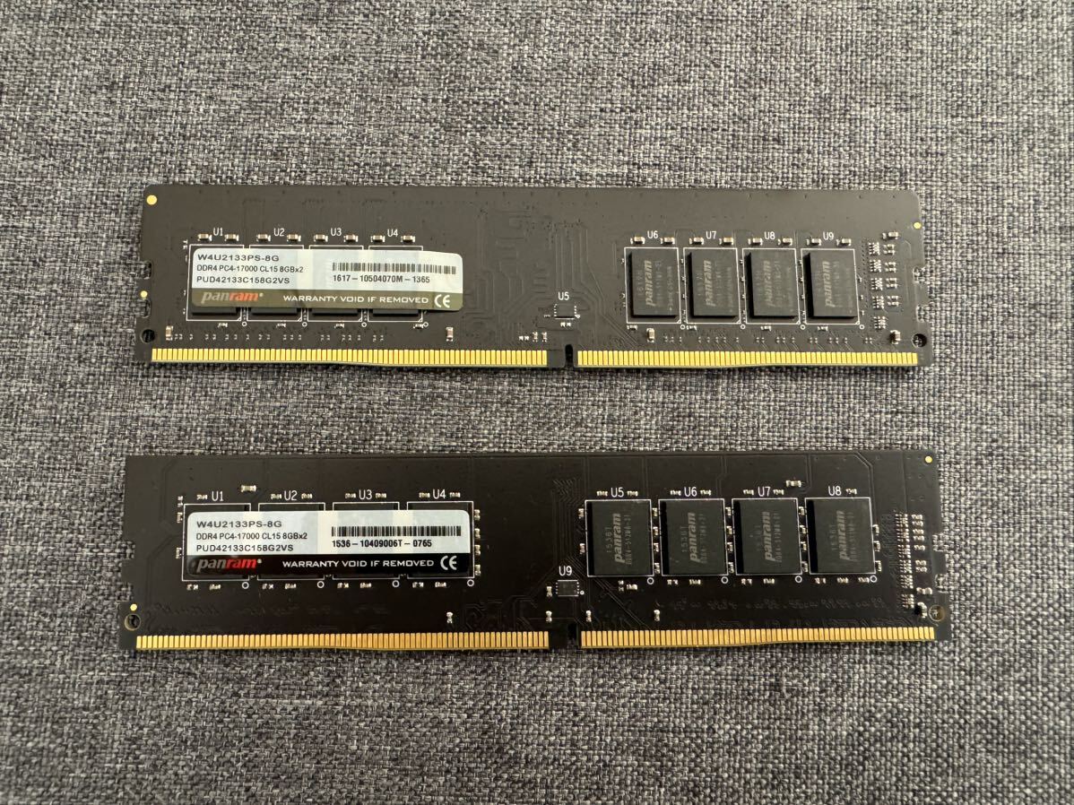 CFD DDR4-2133(PC4-17000)8GB2枚 計16GB 動作確認済の画像1