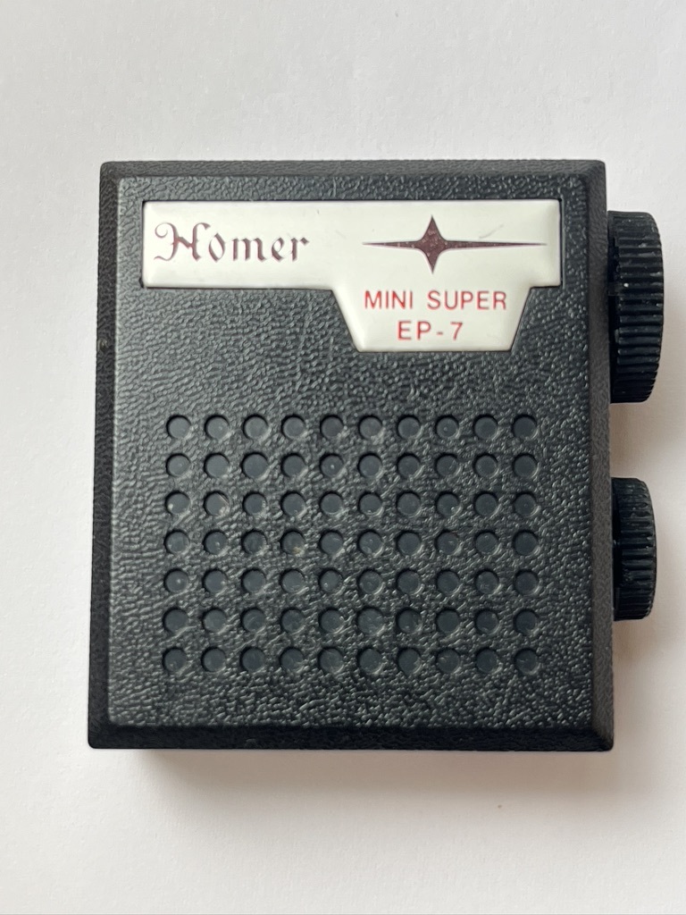 Homer MINI SUPER EP-7　ホーマー　トランジスタラジオ　昭和レトロ アンティーク_画像1