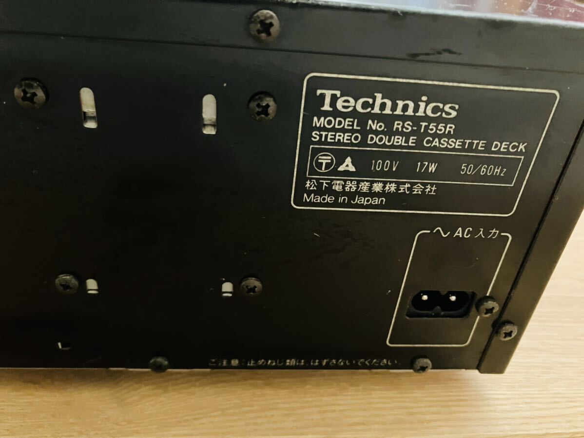 Technics テクニクス ダブルリバースカセットデッキ RS-T55R 再生確認 現状品の画像9