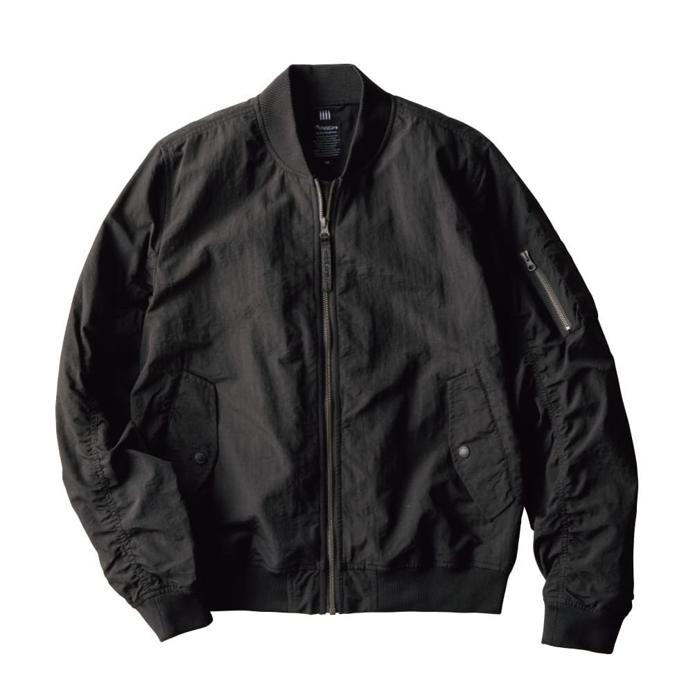 ワークマン【LLサイズ】MA-1タイプユーティリティジャケット ブラック FieldCore UJ002E UTILITY JACKET WORKMAN_画像1