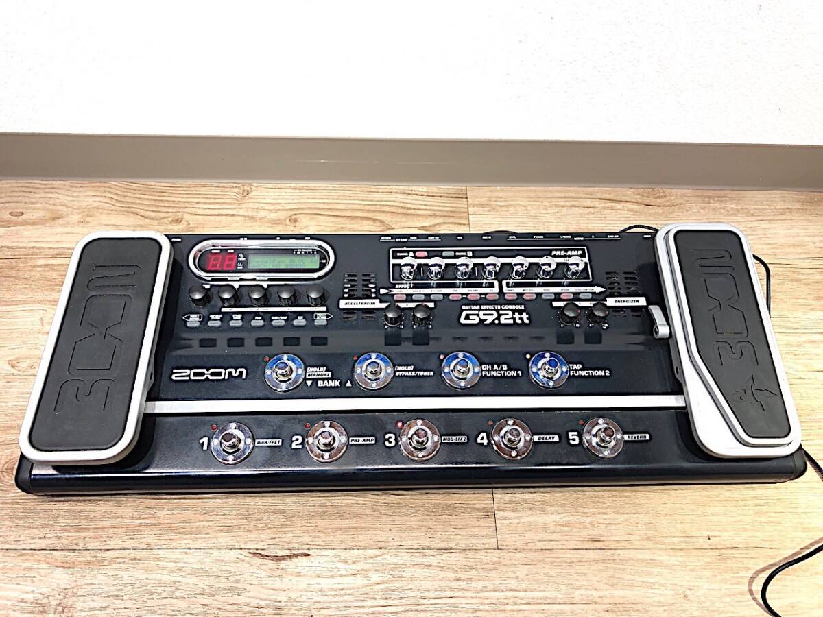 3/239【小傷・汚れ有り】 ZOOM マルチエフェクター G9.2tt ギター GUITAR EFFECTS CONSOLE ACアダプターありの画像1