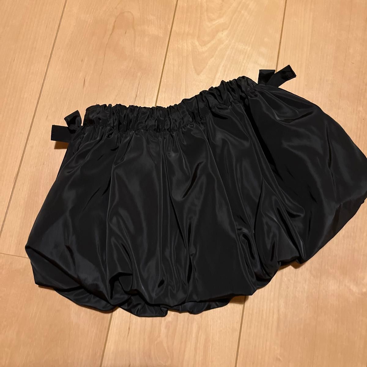 新品　petit main プティマイン　バルーンスカート ブラック　黒　90