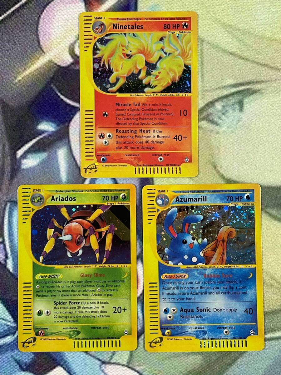 ポケモンカード 英語版 エーフィ ブラッキー Crystal type Golem Ninetales Eevee Hypno eカード 9枚セット Pokemon Cards! 海外PSA Baseの画像6