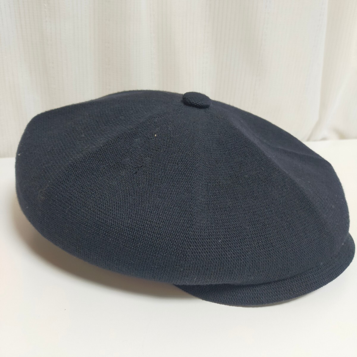 KANGOL カンゴール K3217HT Bamboo Hawker バンブー8枚はぎ ハンチング キャップ キャスケット L ブラック(黒）