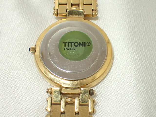4073[T]TITONI/チトーニ/メンズ腕時計/ゴールドカラー/スイスウォッチの画像8