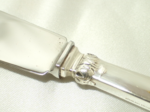 412①[T]最高峰♪カルディヤック ルネッサンス 純銀カトラリー◇ STERLING 925 / ディナーナイフ 約26.2ｃｍ/(検)クリストフル_画像6