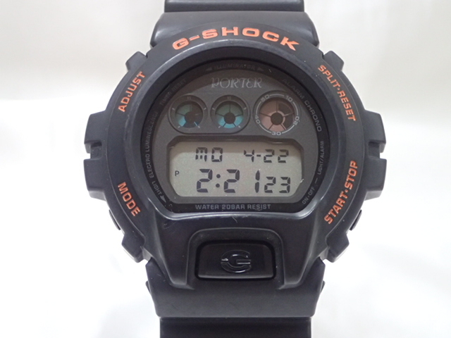 4222[T]CASIOカシオ/G-SHOCK/DW-6900FS/PORTER 吉田カバン コラボウォッチ/メンズ腕時計/デジタルの画像2