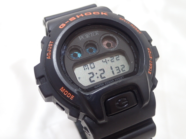 4222[T]CASIOカシオ/G-SHOCK/DW-6900FS/PORTER 吉田カバン コラボウォッチ/メンズ腕時計/デジタルの画像3