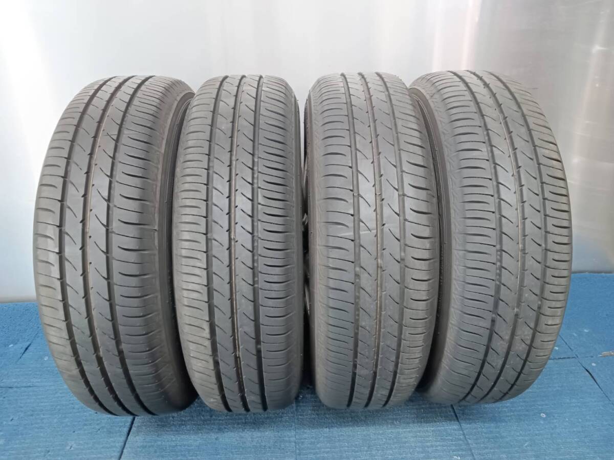 ★8.5-9分山★23年製★ トーヨーNANOENERGY 3+ 165/70R14　社外ホイール 14×5.5J +42 4H-100 4本セット　E602_画像2