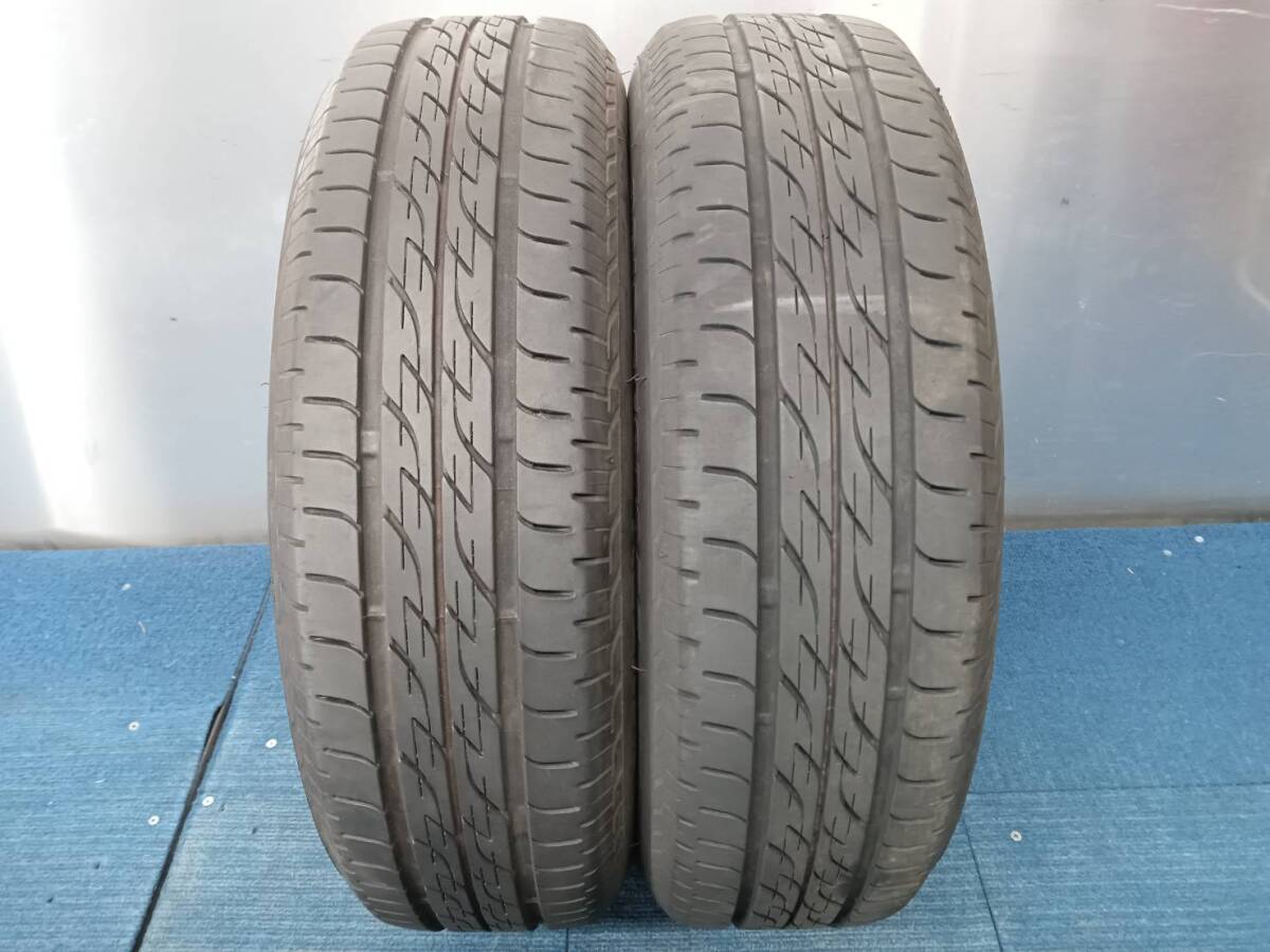 ★7-8分山★21.22年製★ ブリヂストンNEXTRY 155/65R14 ホンダ純正ホイール 14×4.5J +40 4H-100 4本セット E615の画像9