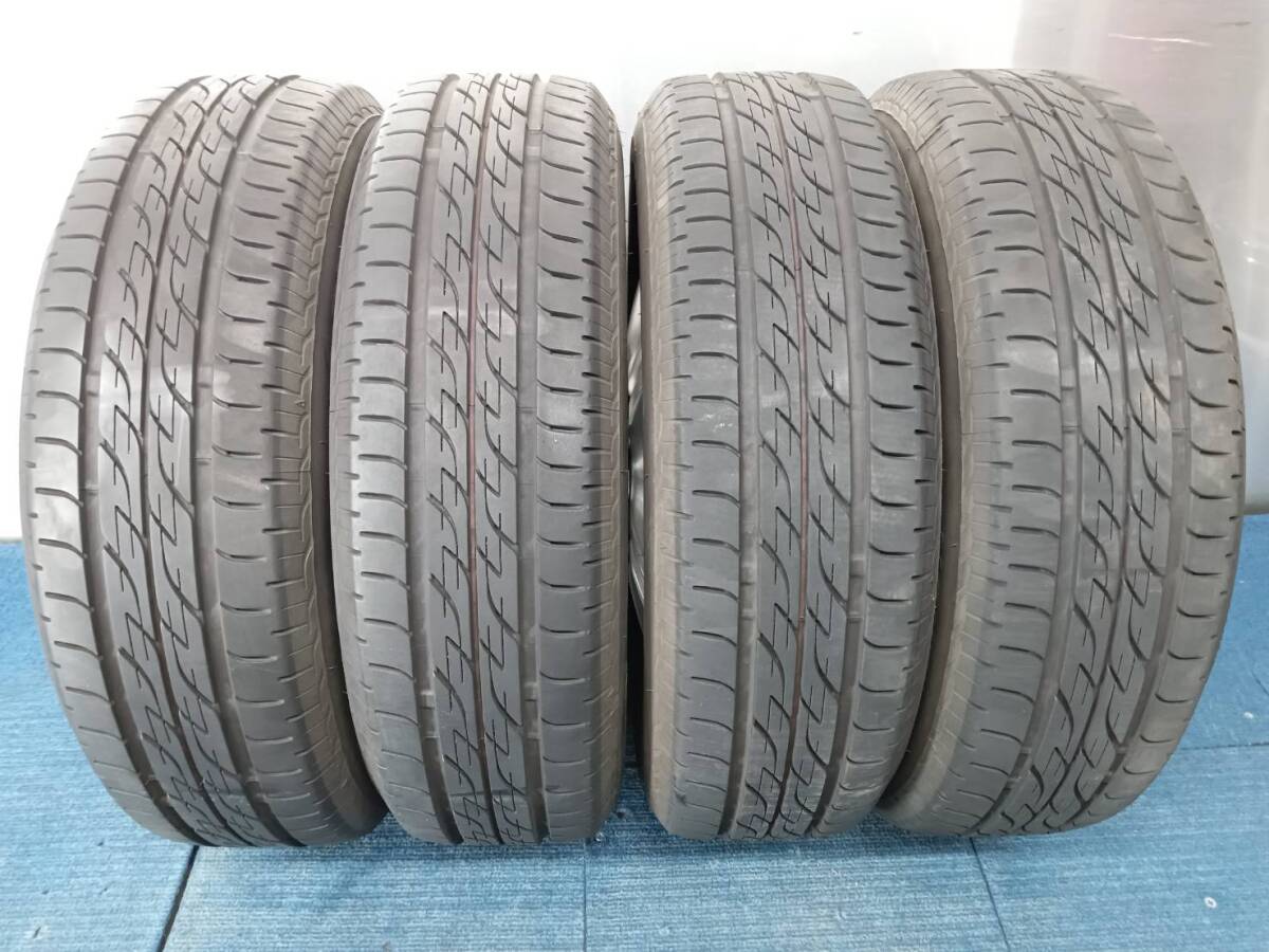 ★8分山★22年製★ ブリヂストンNEXTRY 155/65R13 社外ホイール 13×4J +45 4H-100 4本セット 軽自動車等 E623の画像2