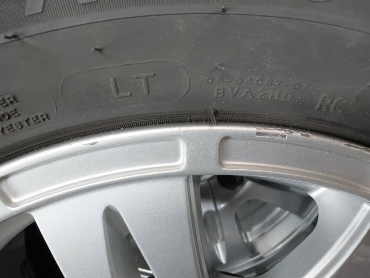 ★8分山★20年製★ ミシュラン AGILIS3 195/80R15C 108/106S LT 8PR 社外ホイール 15×6J +33 6H-139.7 4本セット ハイエース等 E644の画像8