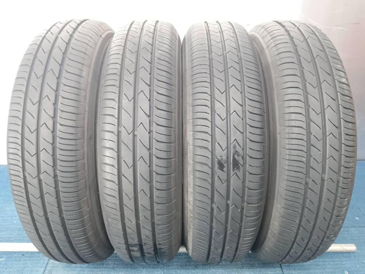 ★8-9分山★22年製★ トーヨーSD-7 145/80R13　社外ホイール 13×4J +42 4H-100 4本セット 軽自動車等　E764_画像2