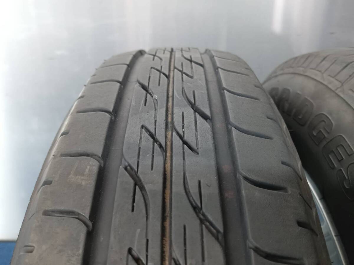 ★8-8.5分山★21年製★ ブリヂストンNEXTRY 145/80R13　社外ホイール 13×4J +43 4H-100 4本セット 軽自動車等　E796_画像10