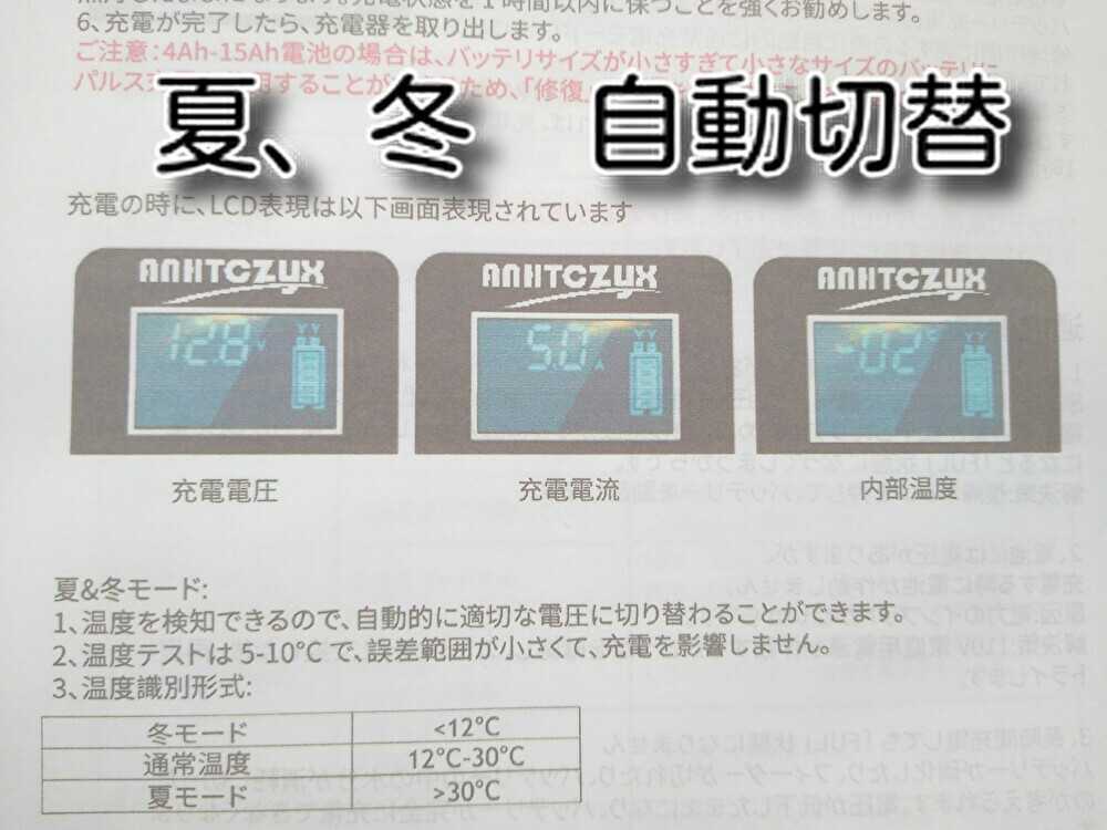 送料520円 ★最新バージョン7★ サルフューション除去 液晶 12Ｖ カーバッテリー充電器 フルオート充電器 バイク 自動車 充電機の画像8