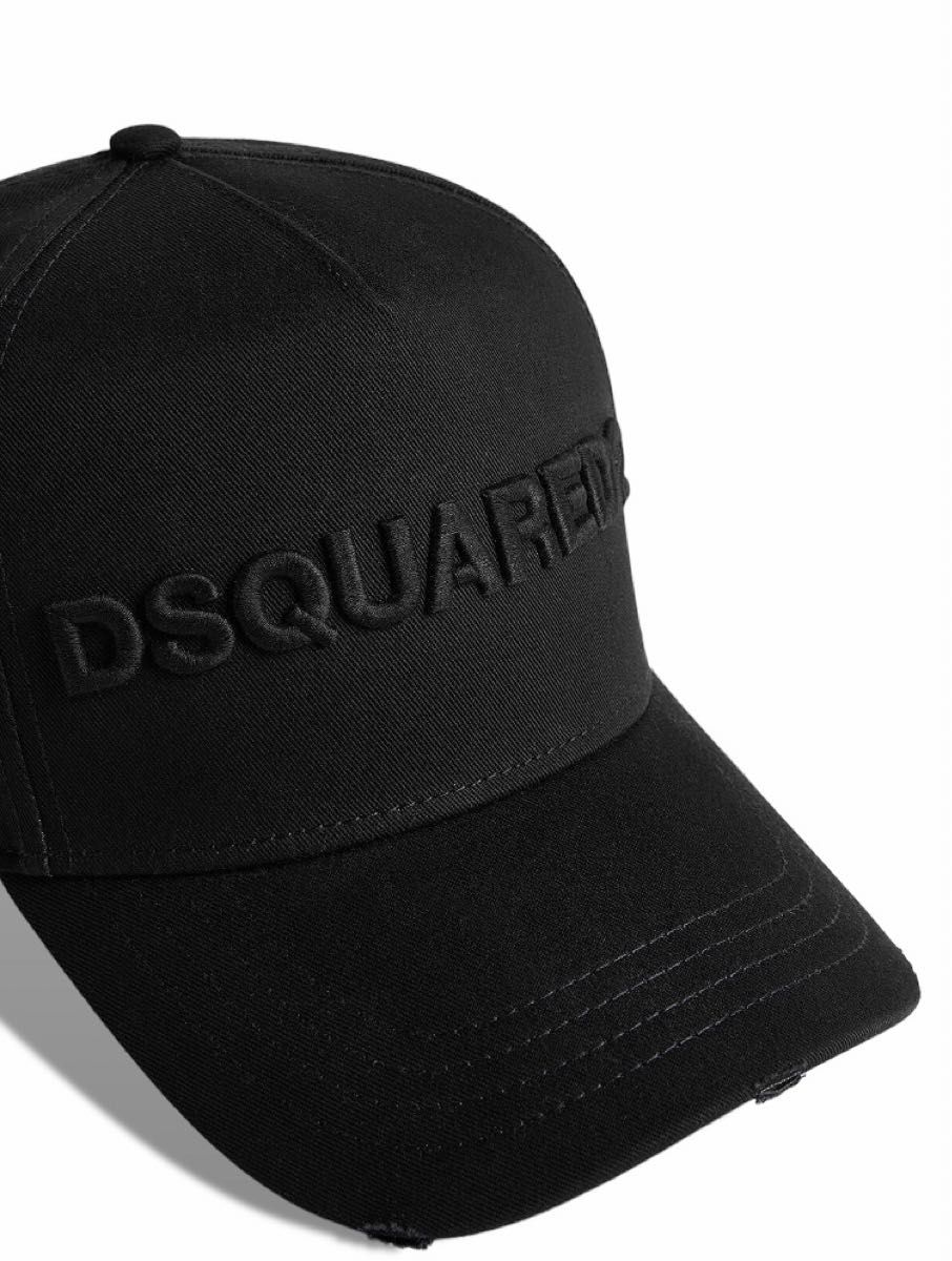 新品未使用 D SQUARED2 LOGO キャップ 帽子 黒