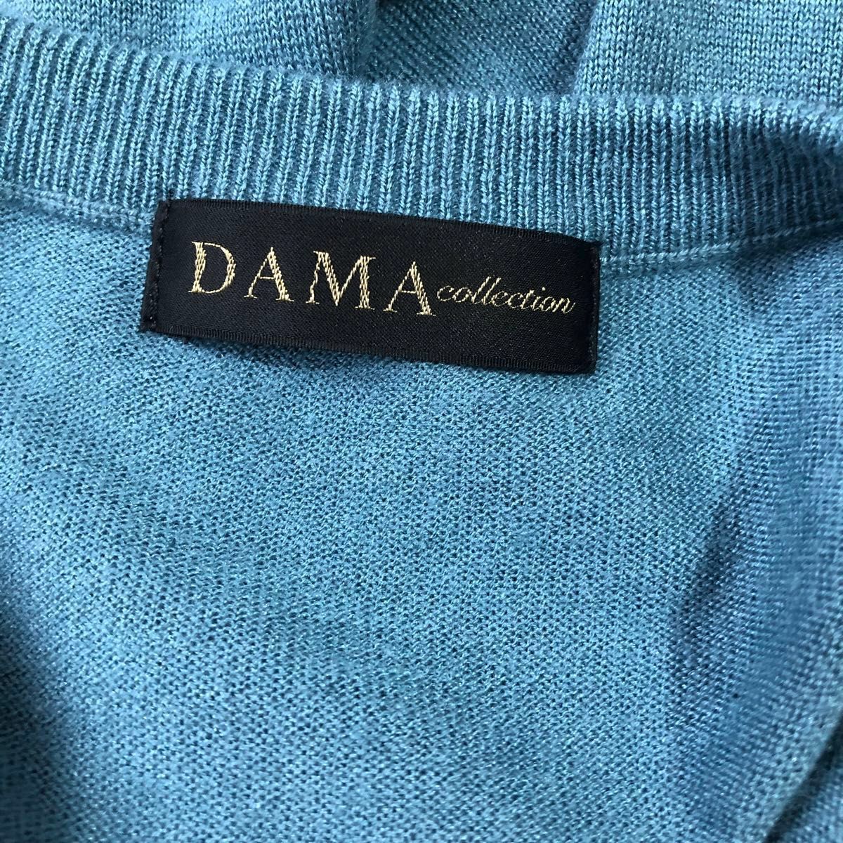 ダーマコレクション カシミヤ×シルク サマーニット 七部袖【美品】Mサイズ DAMACOLLECTION 