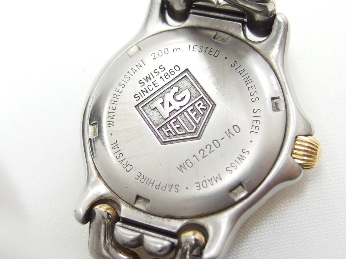 TAG HEUER タグホイヤー セル プロフェッショナル200 グレー文字盤 WG1220-K0 クォーツ ボーイズ 腕時計 /B7503の画像7