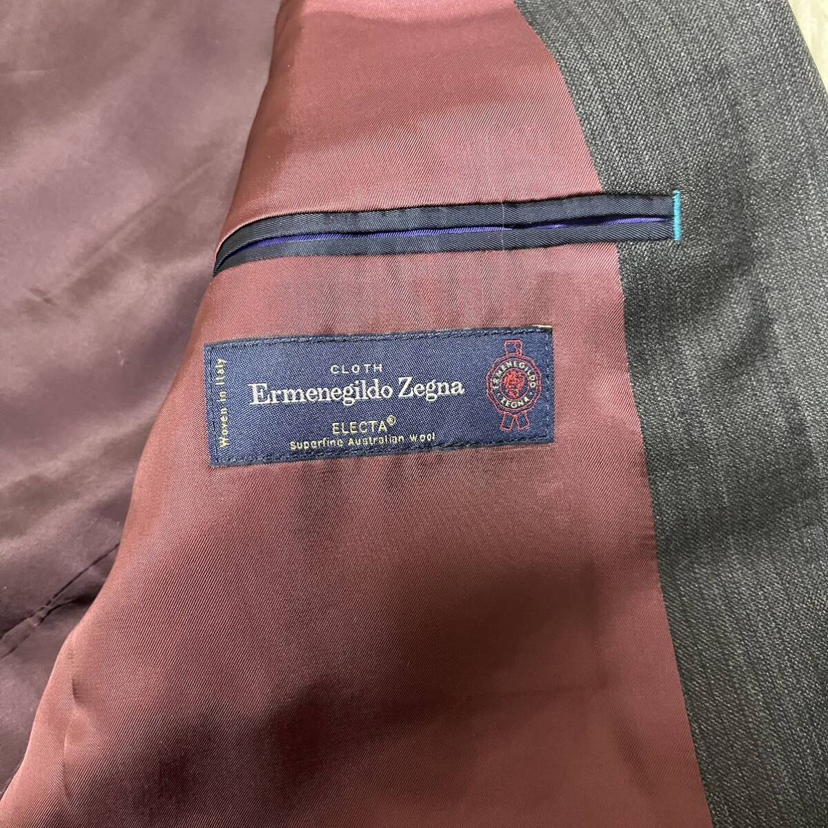 1円〜 良品 ポールスミス PaulSmith スーツ セットアップ ゼニア ゼニヤ Ermenegildo Zegna メンズ L ストライプ ウール ビジネス 2B_画像8