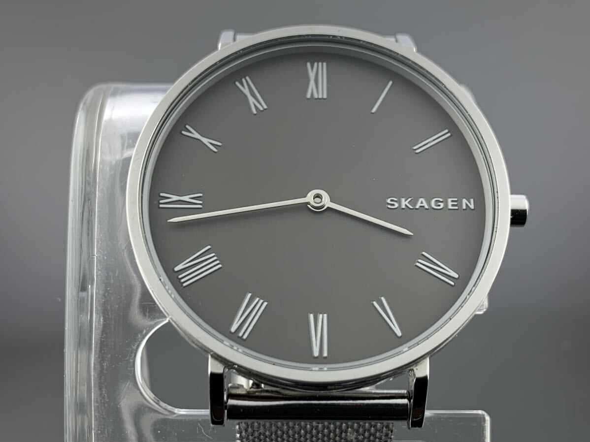[A1297]1円～☆メンズ腕時計 クォーツ スカーゲン SKAGEN HALD SKW2677 動作品の画像2