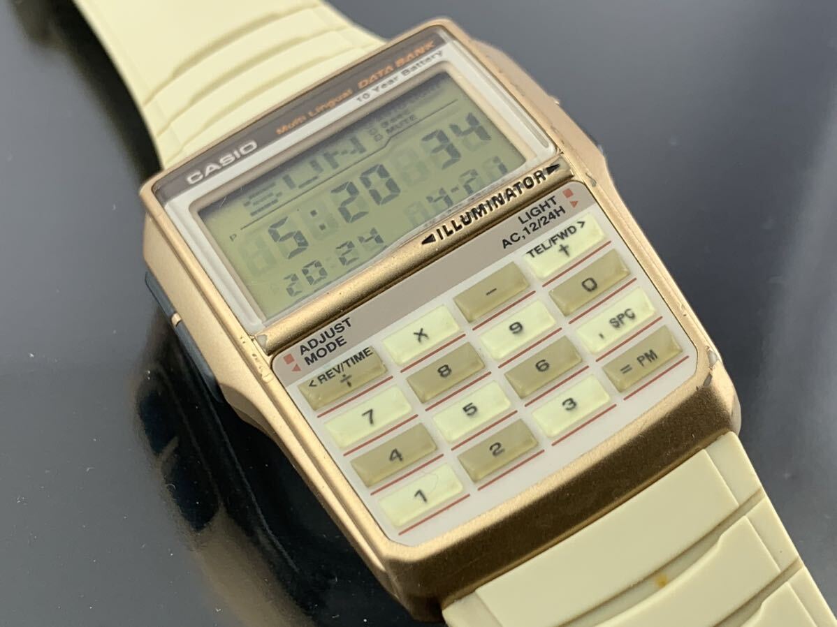 [A1305]1円～☆メンズ腕時計 CASIO カシオ データバンク DATA BANK DBC-32 動作品の画像8