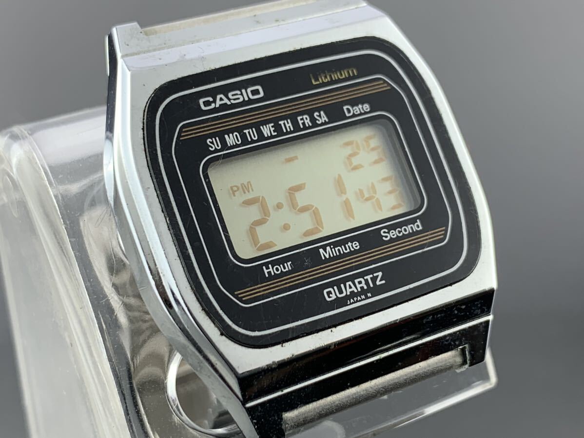 [A1306]1円～☆メンズ腕時計 CASIO カシオ デジタル 155 B816 動作品_画像2