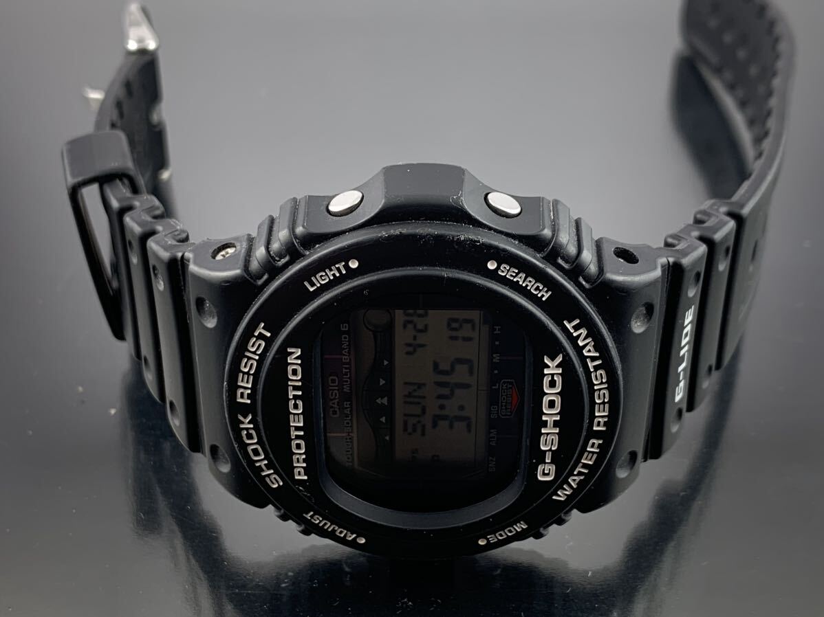 [A1306]ソーラー電波 1円～☆CASIO カシオ Gショック マルチバンド6 G-LIDE メンズ腕時計 GWX-5700 CS 動作品_画像10