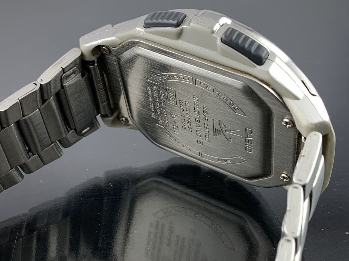 [A1603]電波時計 1円～☆メンズ腕時計 カシオ CASIO ウェーブセプター マルチバンド5 WV-58J 動作品の画像6