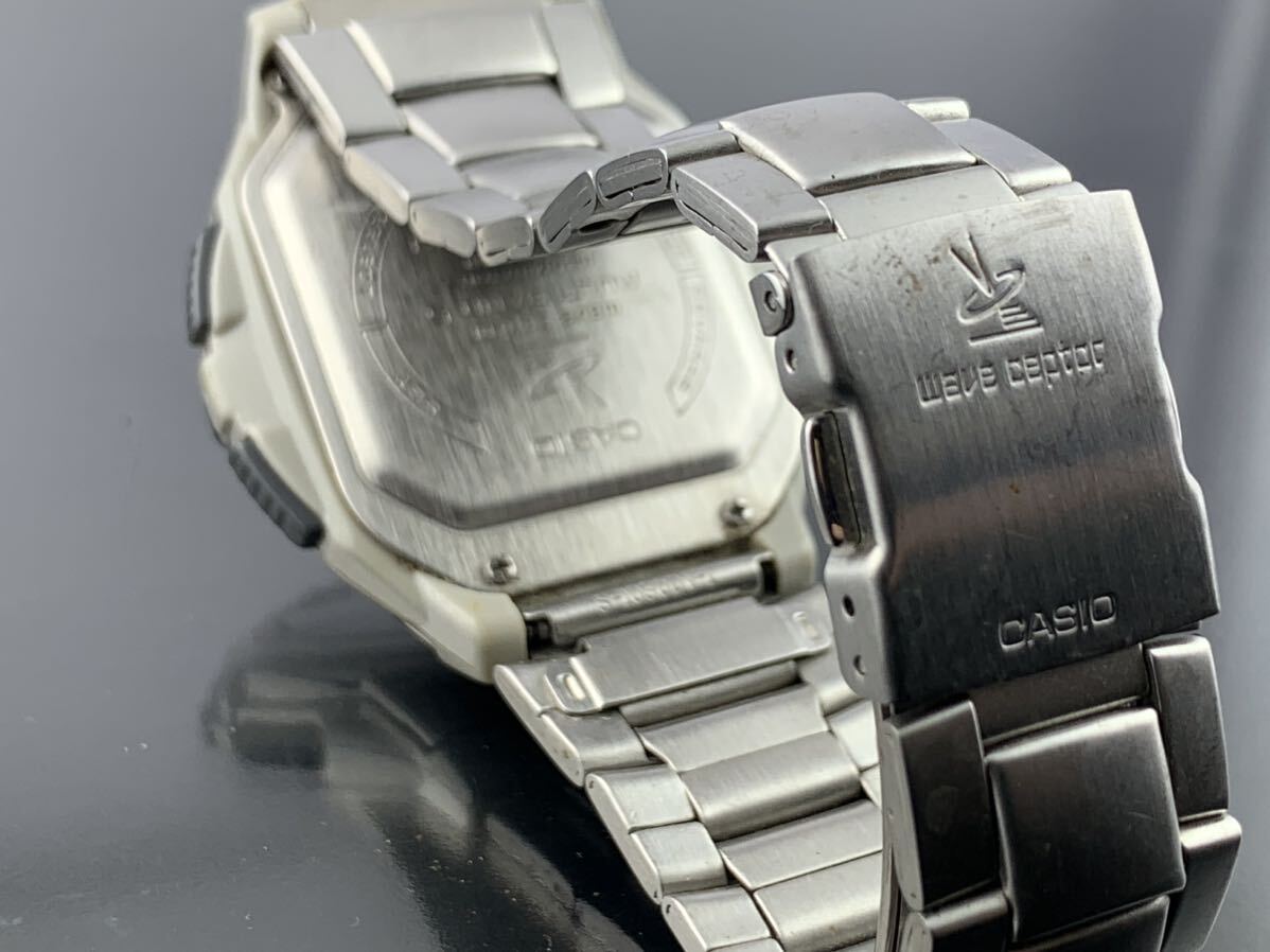[A1603]電波時計 1円～☆メンズ腕時計 カシオ CASIO ウェーブセプター マルチバンド5 WV-58J 動作品の画像7