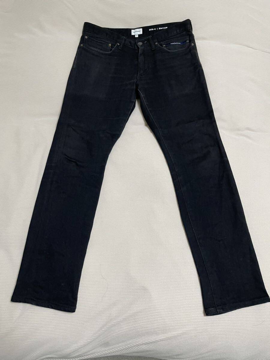 DESCENDANT ディセンダント DIN-4 SKINNY JEANS ジーンズ デニムパンツ BLACK ブラック スキニー スリム パンツ_画像1